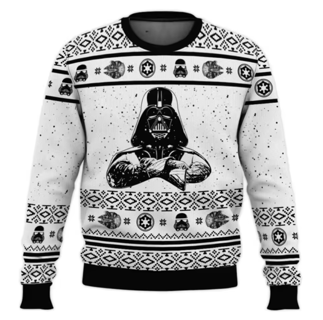 Darth Vader Christmas Jumper | Star Wars Festive Sweater | Premium Polyester