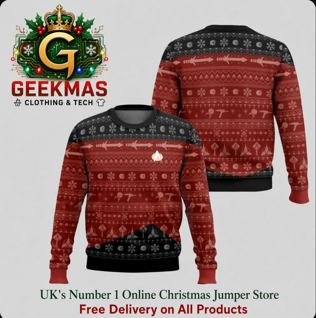 Star Trek Holiday Jumper – Bold Sci-Fi Christmas Sweater | Geekmas