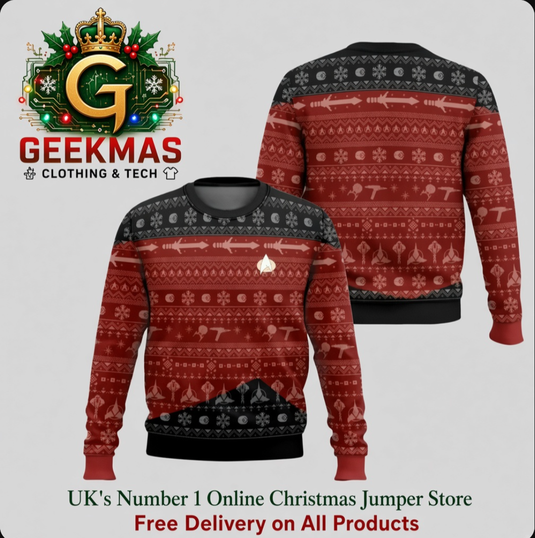 Star Trek Holiday Jumper – Bold Sci-Fi Christmas Sweater | Geekmas