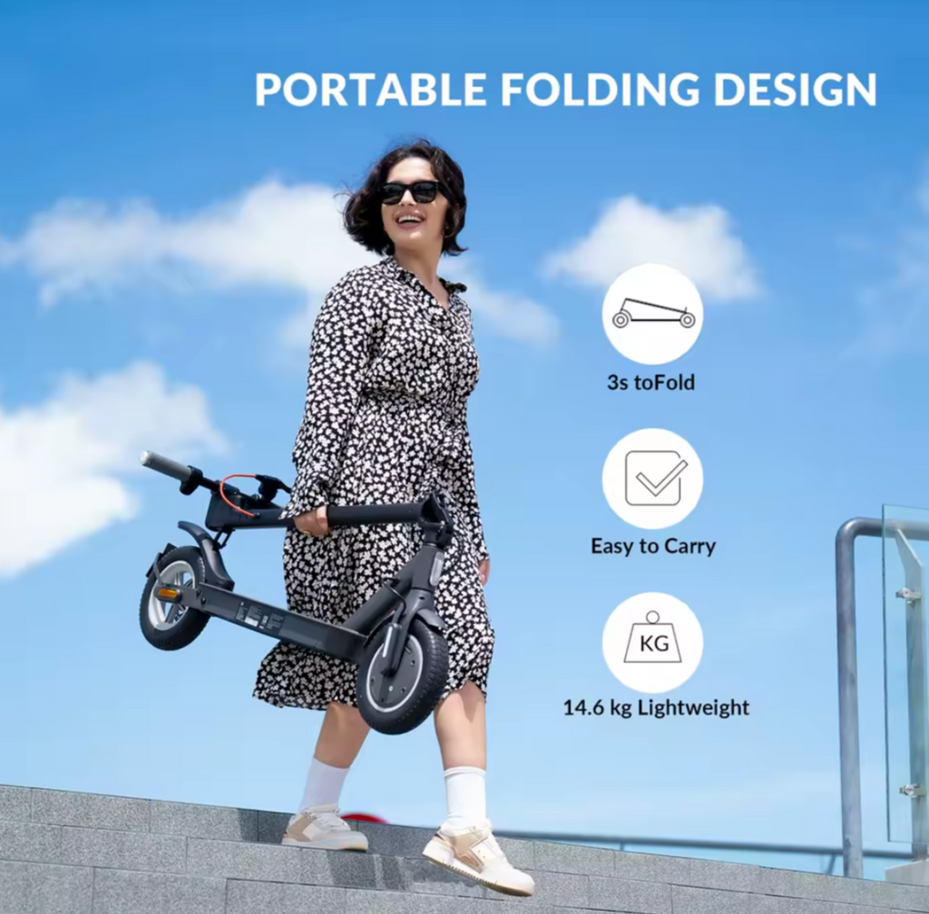Electric Scooter with App Control | 32km Range | 500W Peak Power | 50% Off
