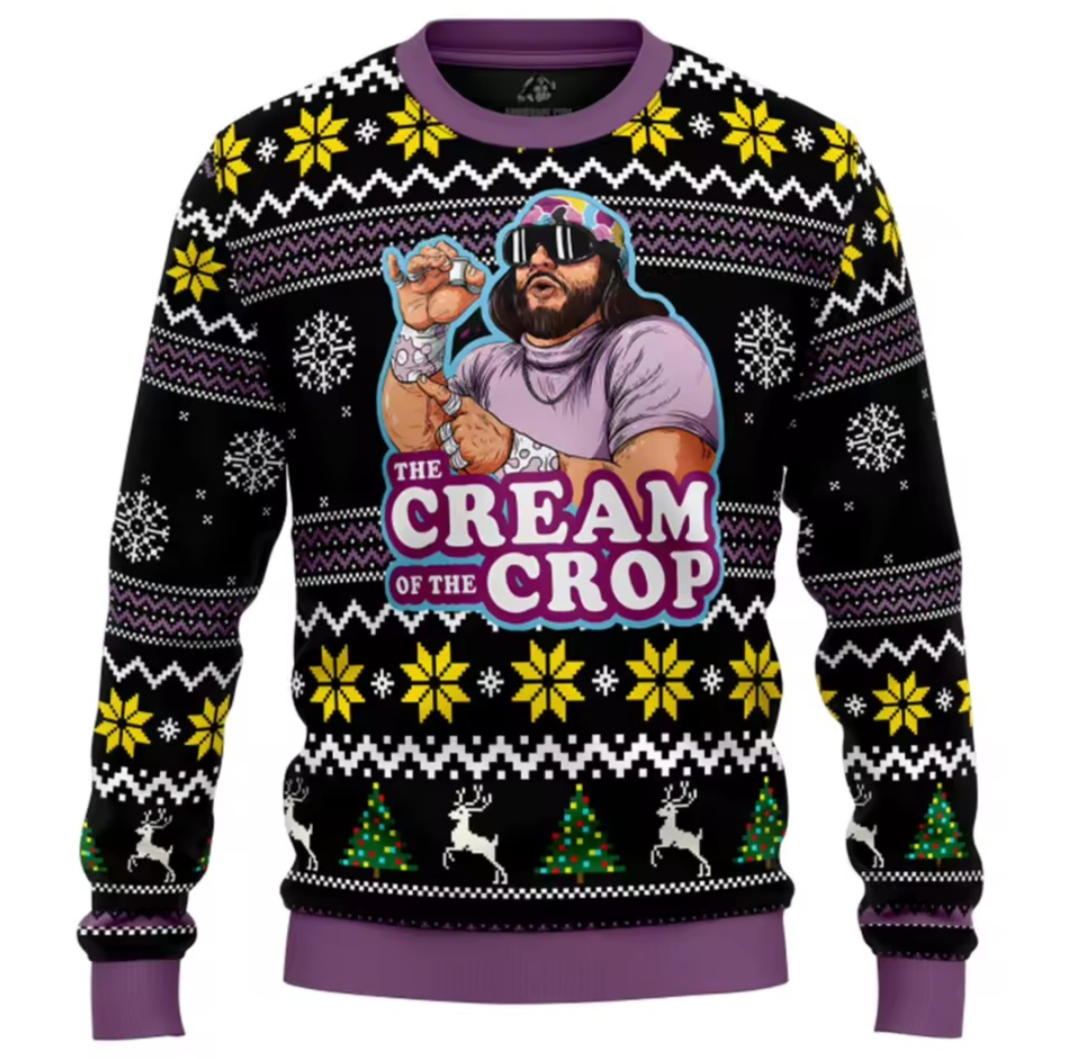 Macho Man Christmas Jumper | Cream of the Crop Wrestling Xmas Sweater