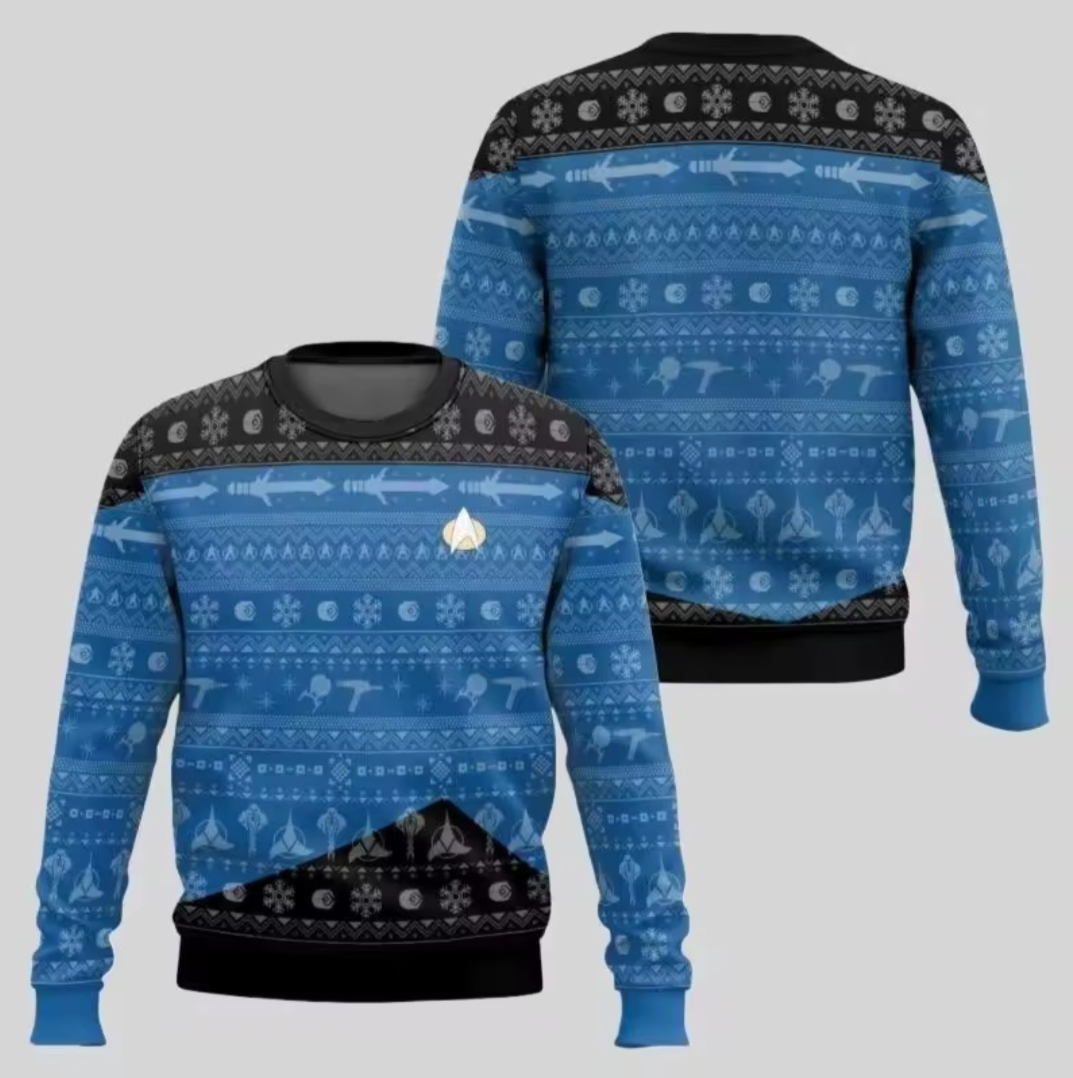 Star Trek Holiday Jumper – Bold Sci-Fi Christmas Sweater | Geekmas